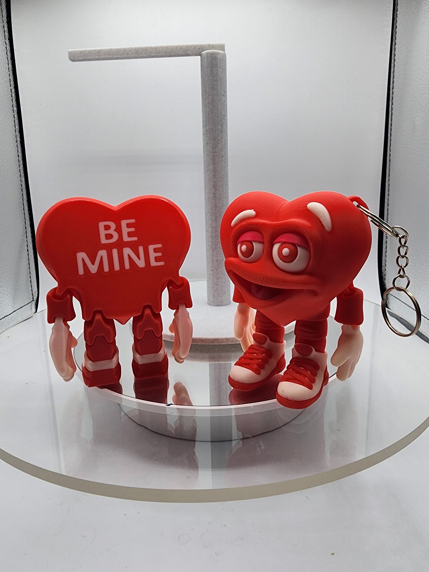 3D printed articulated Valentines Day Herbert the Heart.