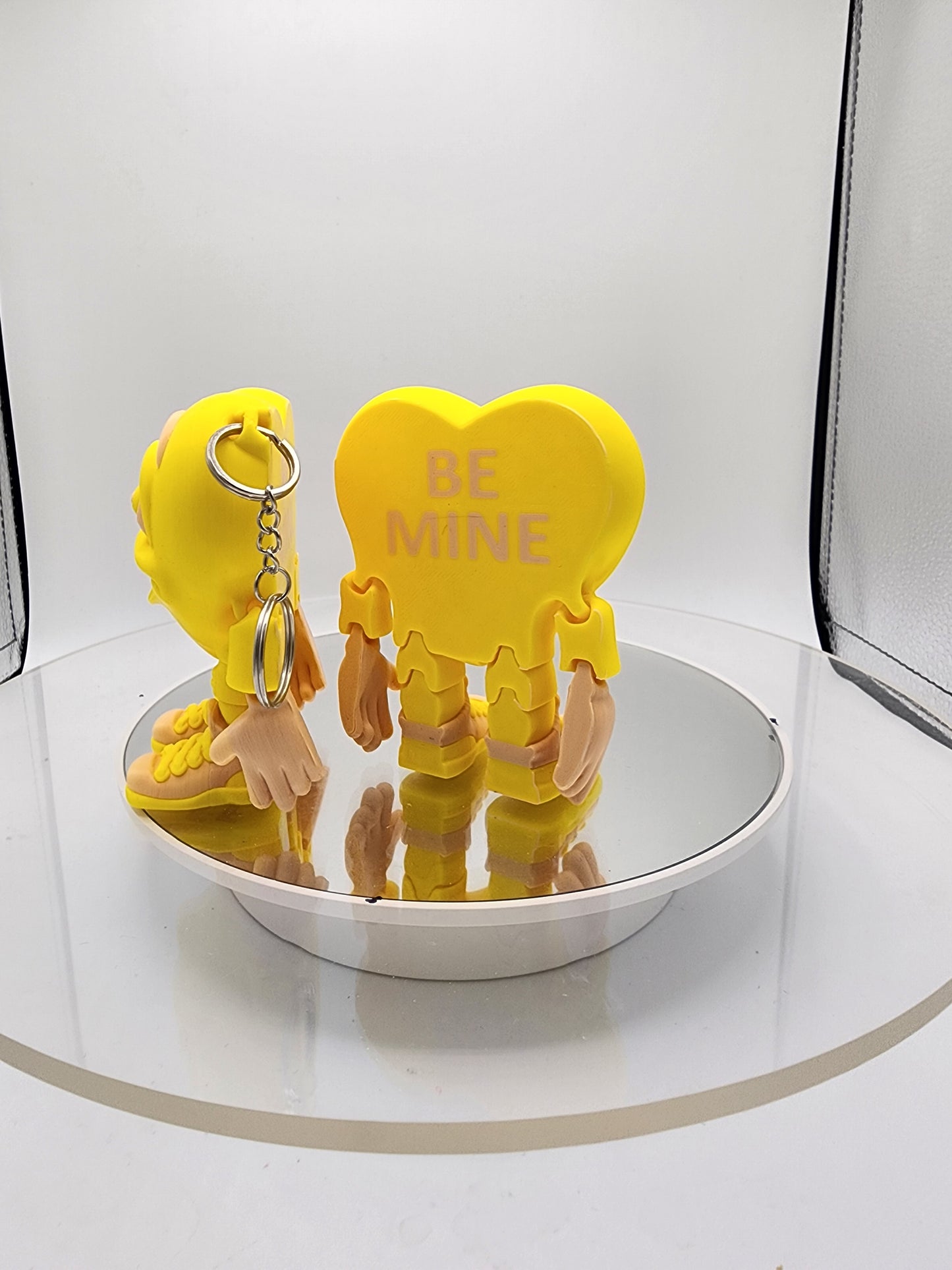 3D printed articulated Valentines Day Herbert the Heart.