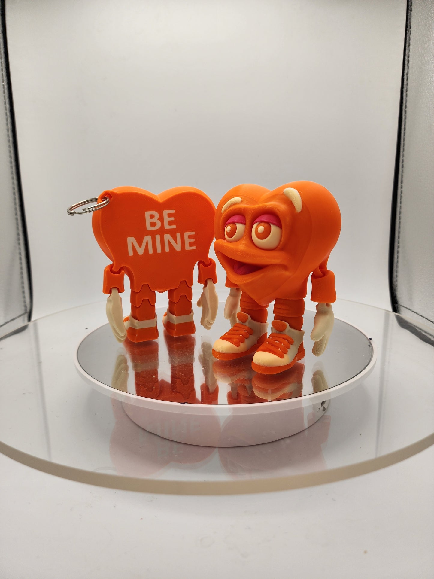 3D printed articulated Valentines Day Herbert the Heart.