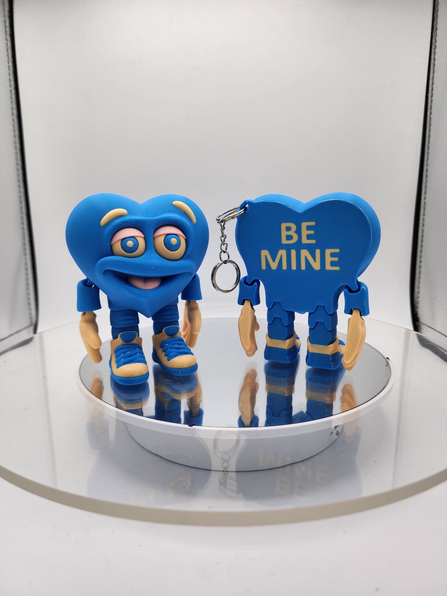 3D printed articulated Valentines Day Herbert the Heart.
