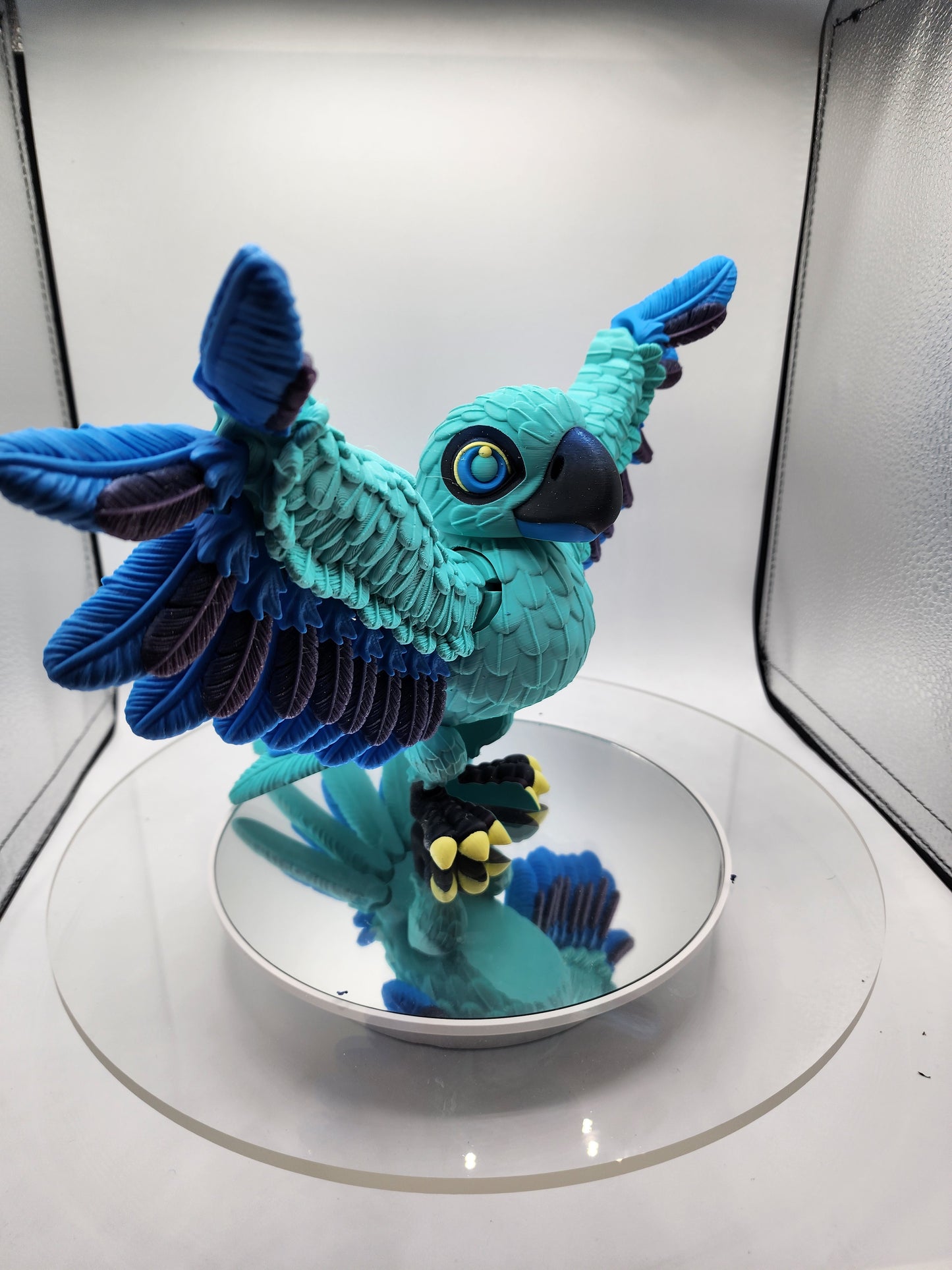 3D printed articulated multi-color Parrot