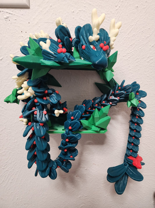 3D printed articulated Mistletoe Dragon