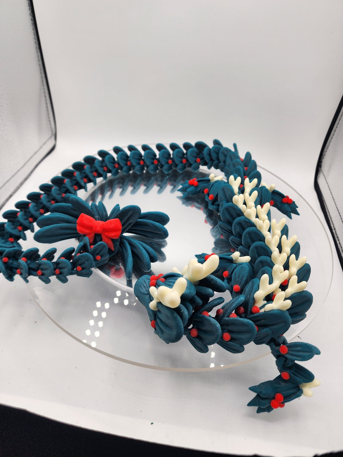 3D printed articulated Mistletoe Dragon