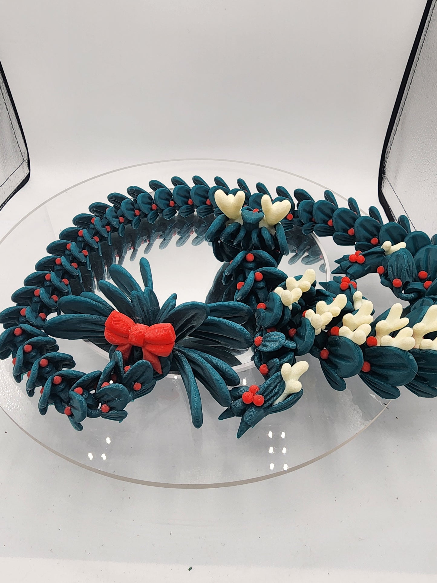 3D printed articulated Mistletoe Dragon