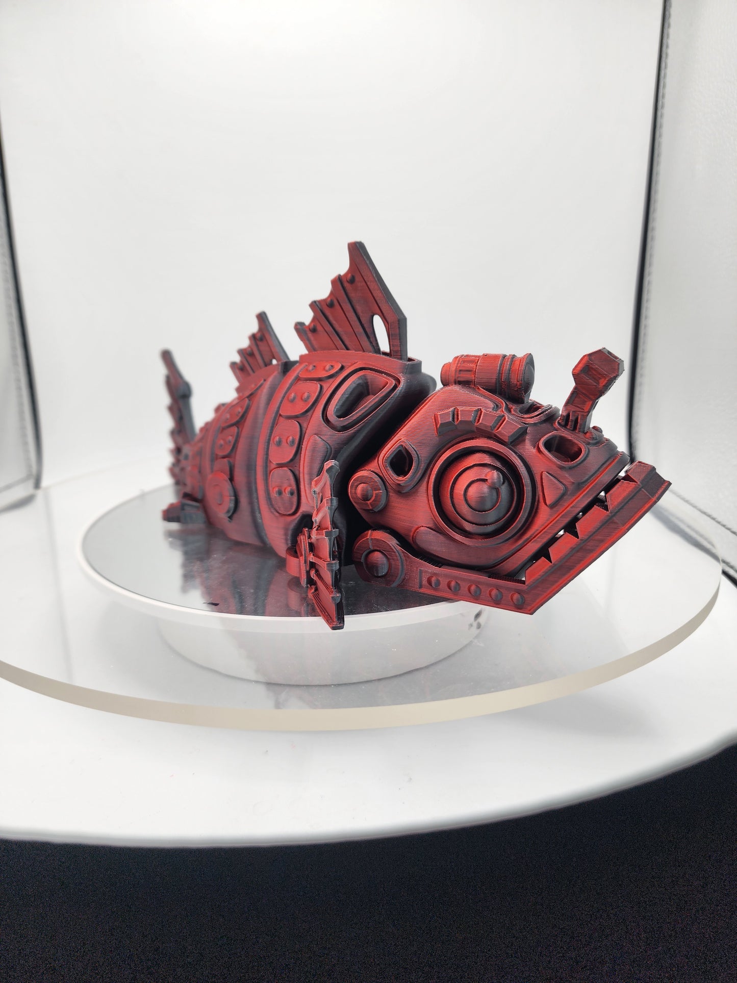 3D printed articulated color-changing Mech-themed Angler Fish.