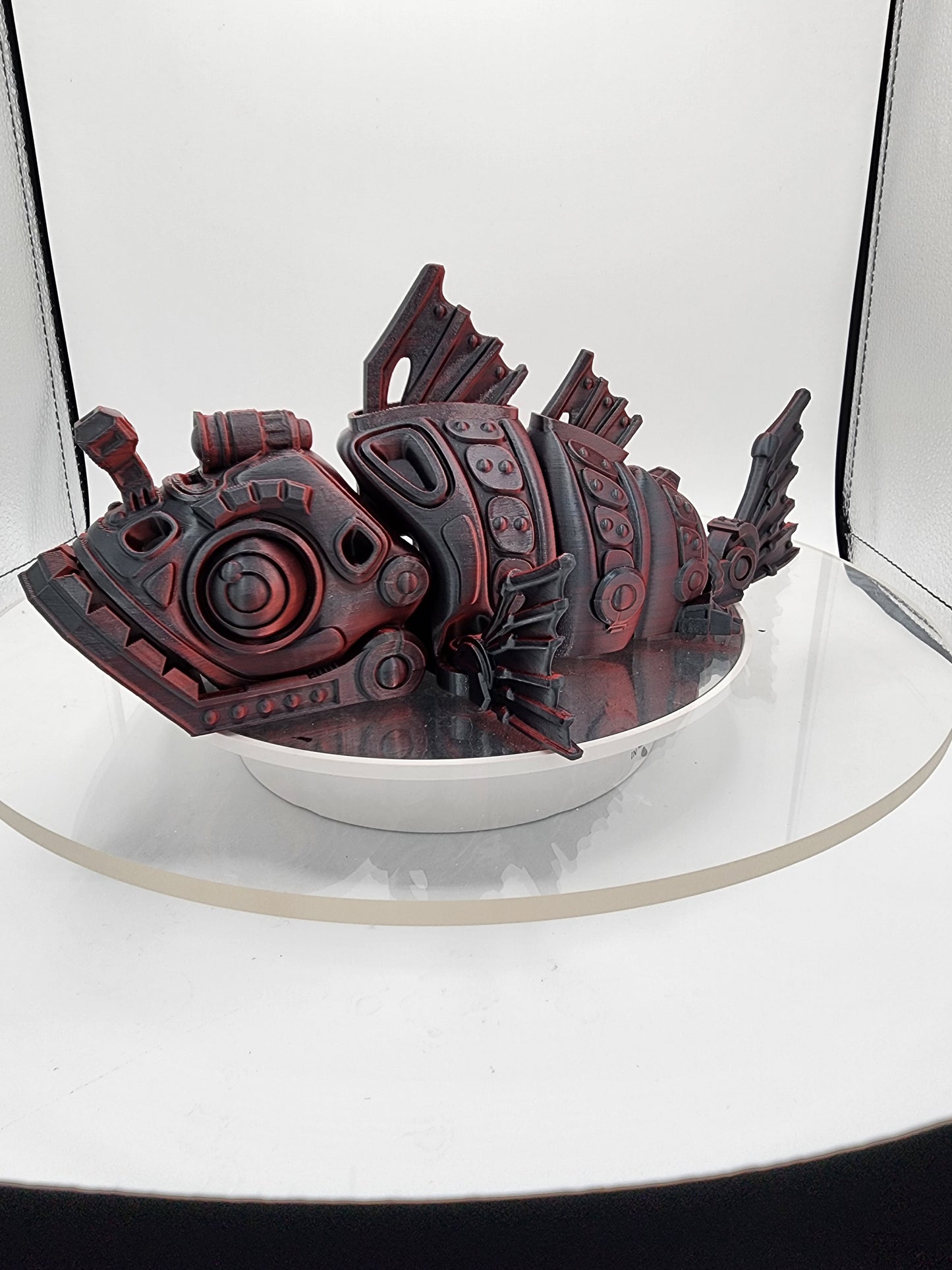 3D printed articulated color-changing Mech-themed Angler Fish.