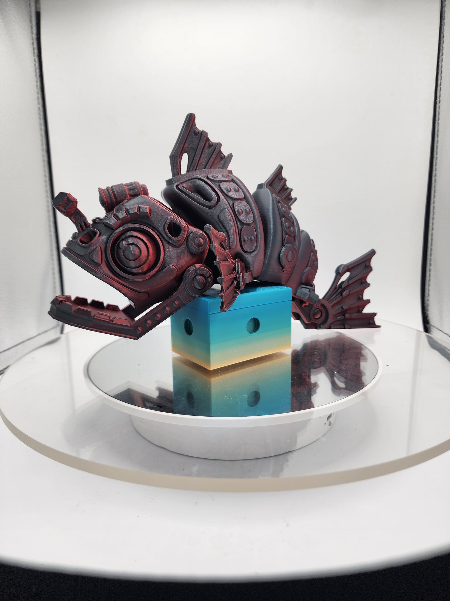 3D printed articulated color-changing Mech-themed Angler Fish.