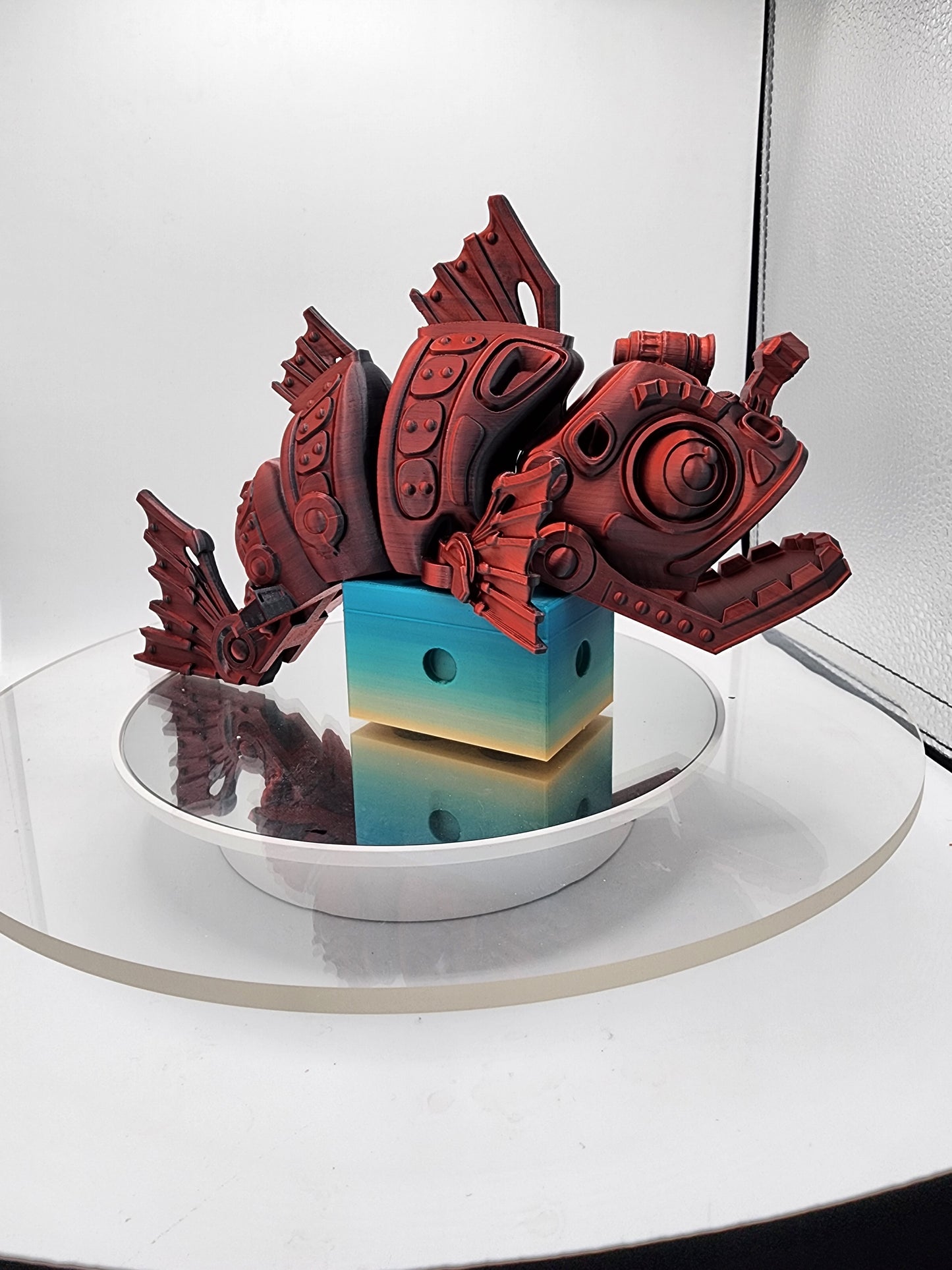 3D printed articulated color-changing Mech-themed Angler Fish.