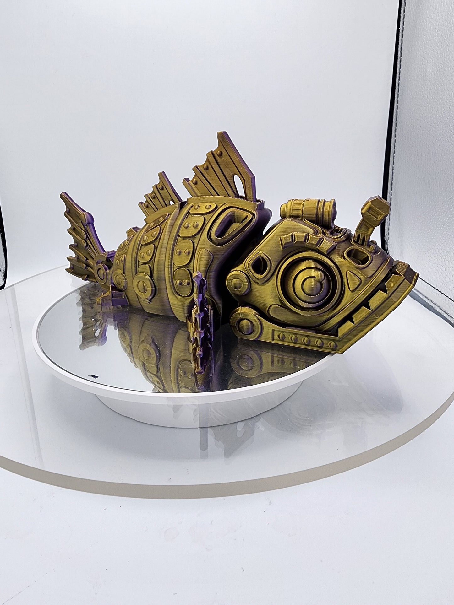 3D printed articulated color-changing Mech-themed Angler Fish.