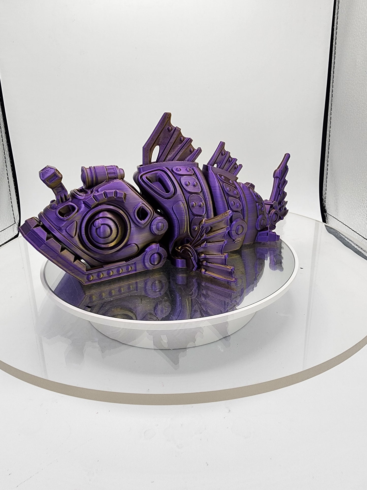 3D printed articulated color-changing Mech-themed Angler Fish.