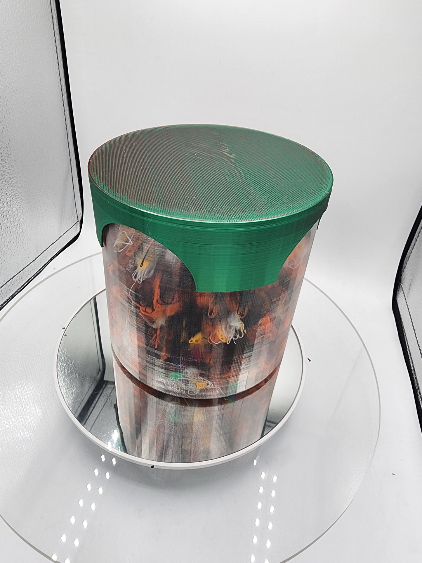 The Poop lamp....PLA poop lamp with green to red color changing lid.