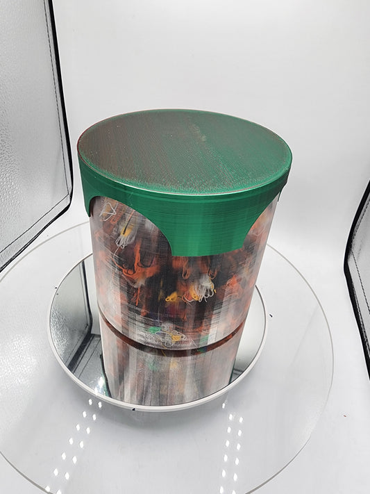 The Poop lamp....PLA poop lamp with green to red color changing lid.