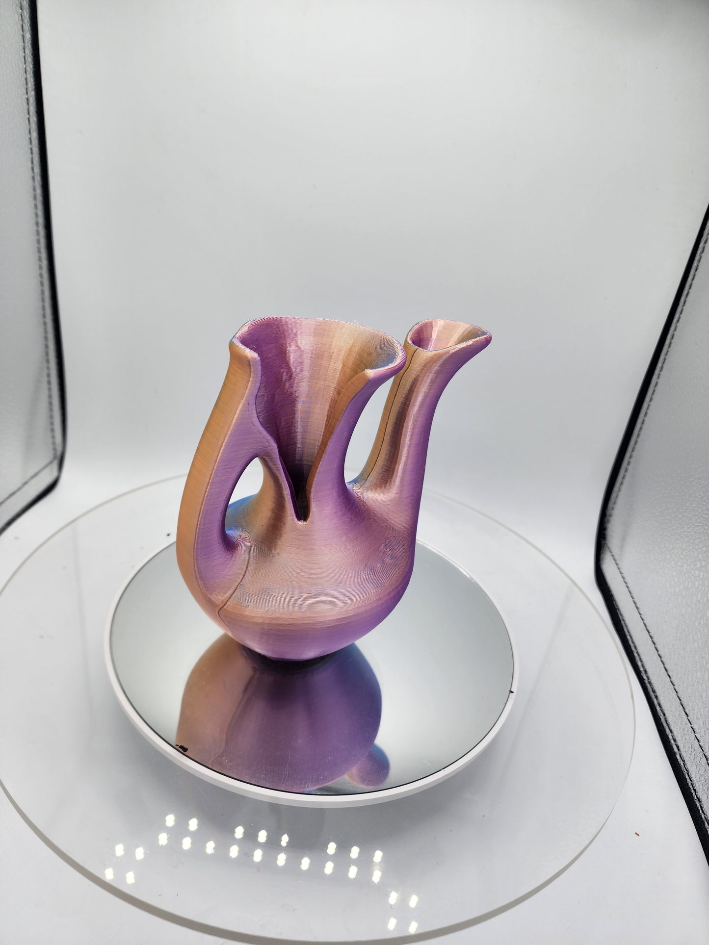3D printed ODD looking decorative color-changing Vase.