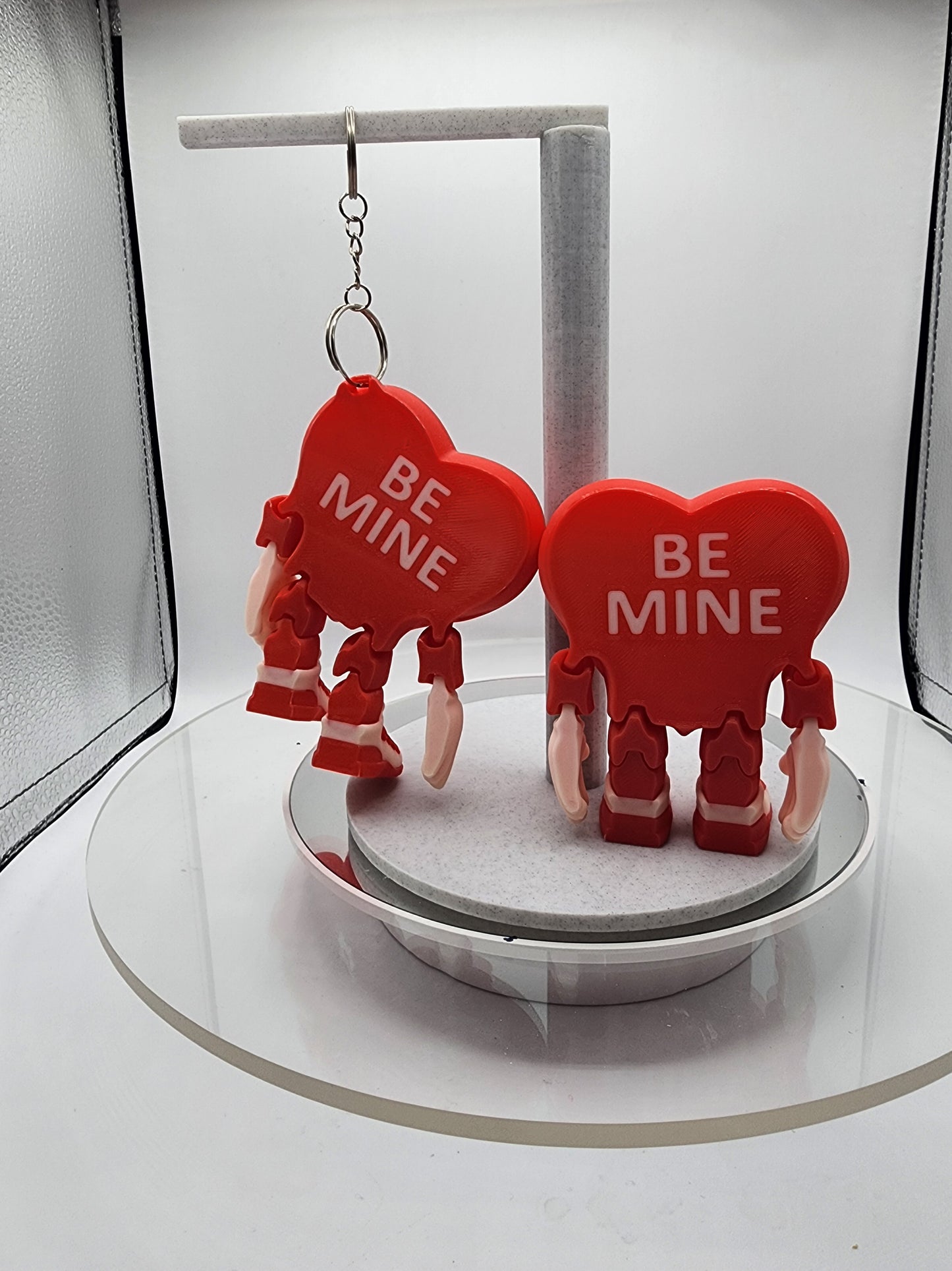 3D printed articulated Valentines Day Herbert the Heart.