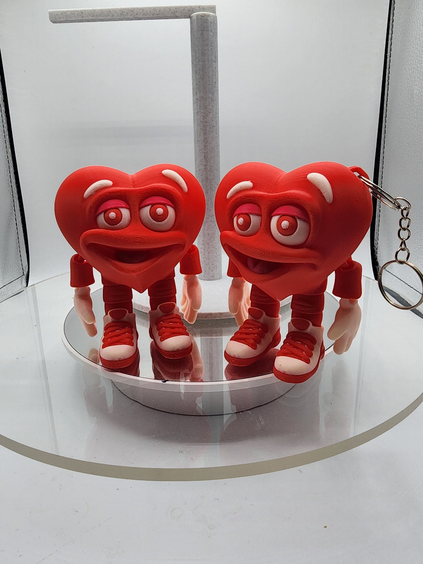 3D printed articulated Valentines Day Herbert the Heart.