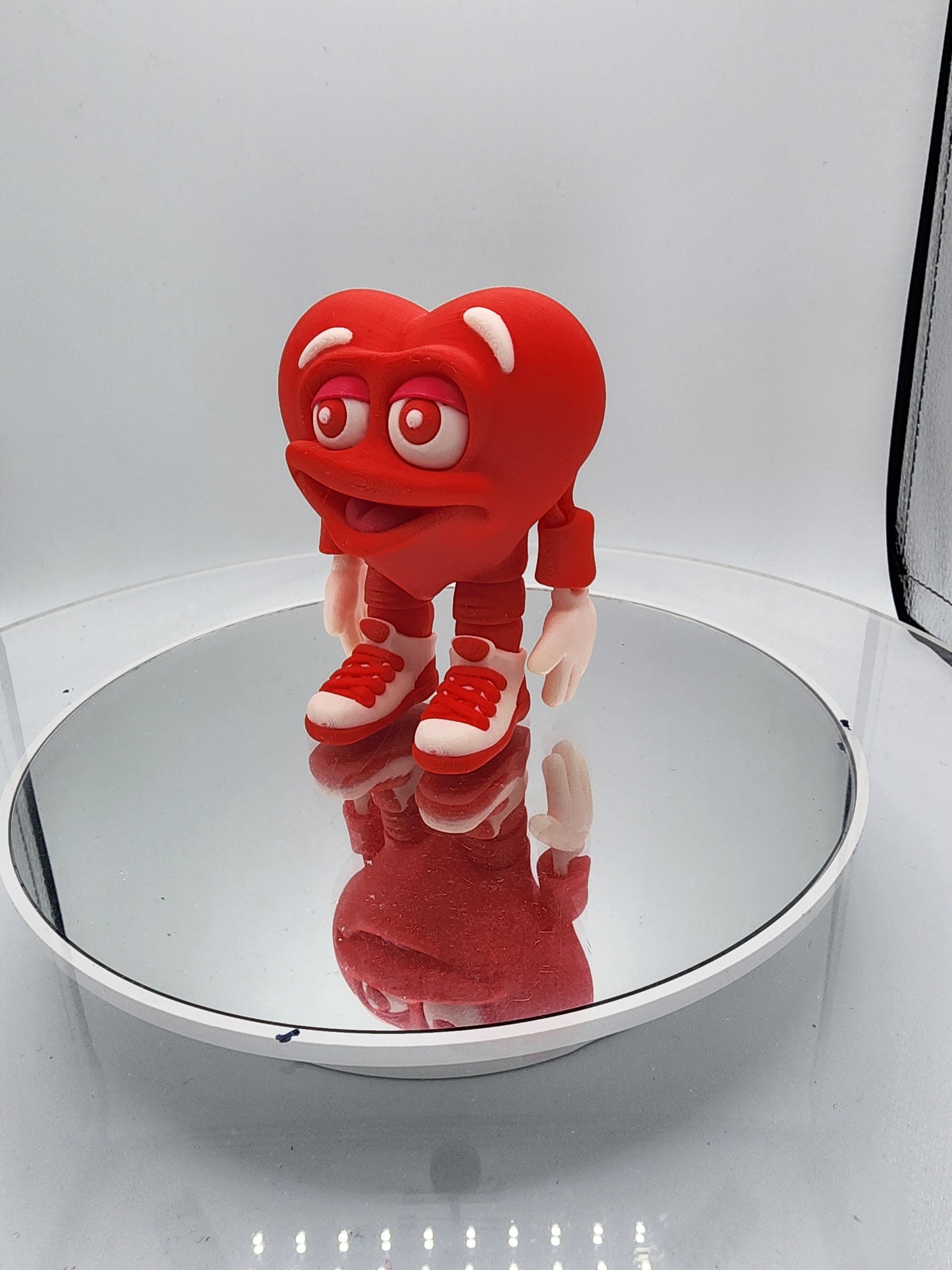 3D printed articulated Valentines Day Herbert the Heart.