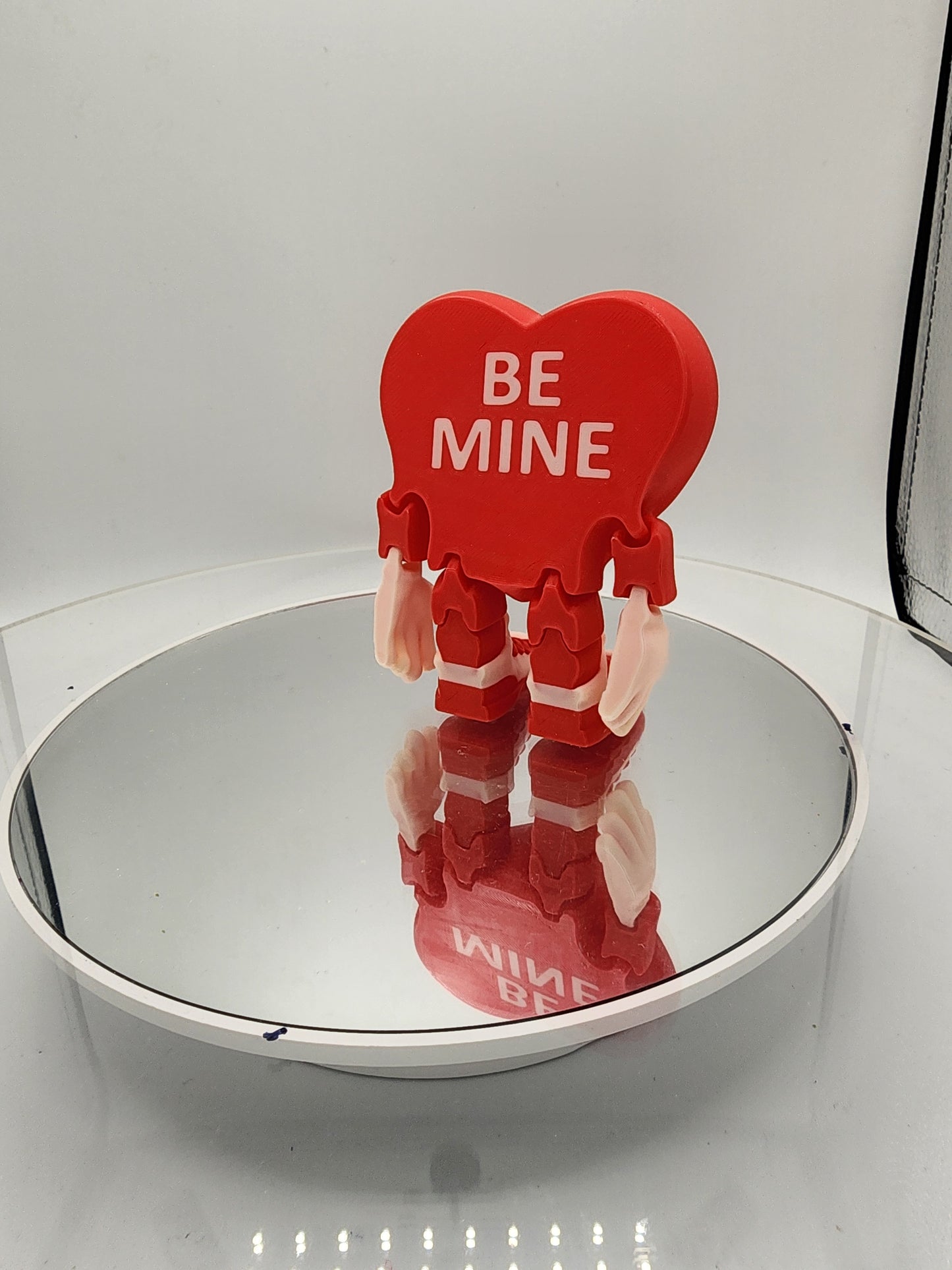 3D printed articulated Valentines Day Herbert the Heart.