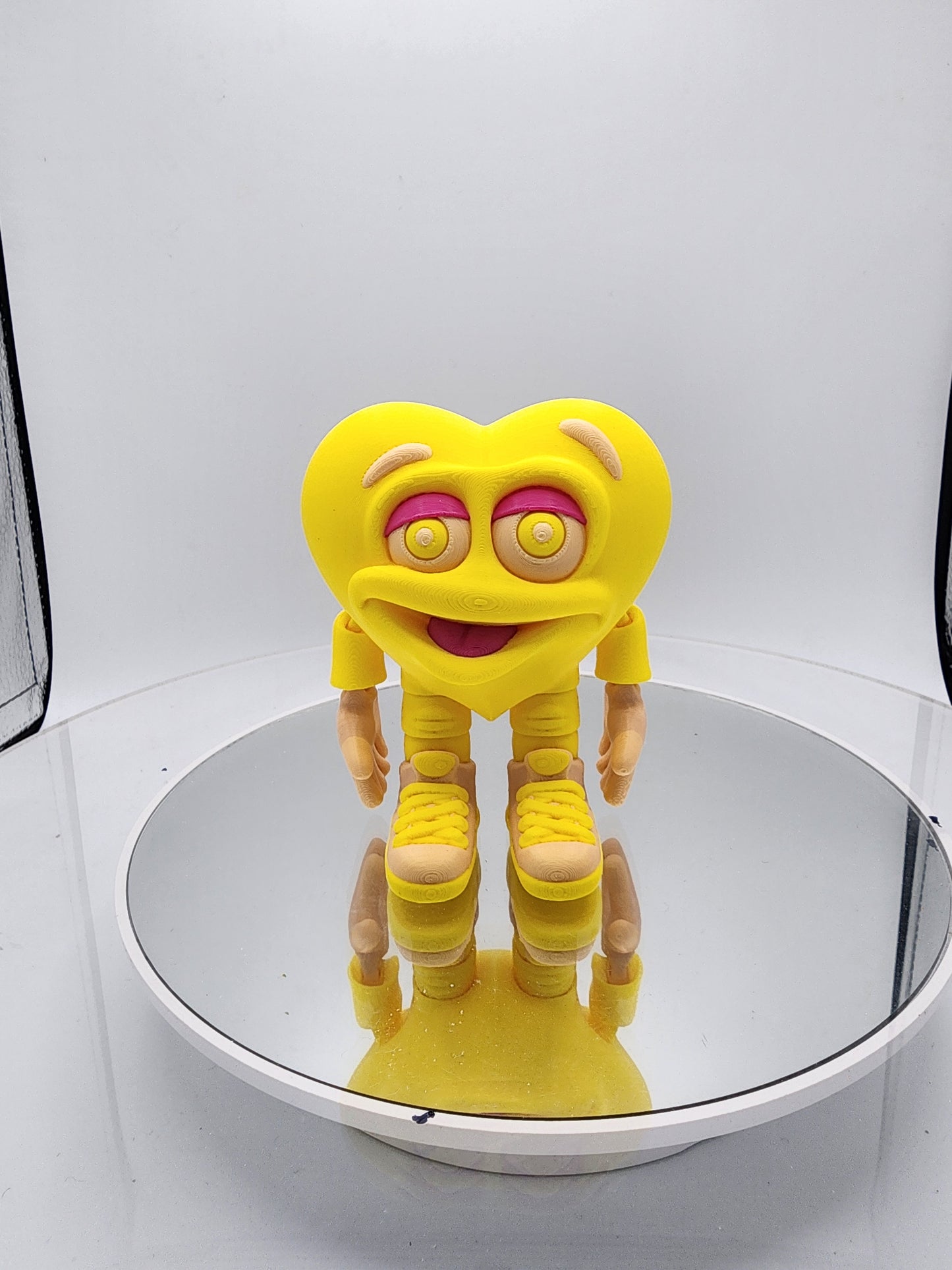 3D printed articulated Valentines Day Herbert the Heart.