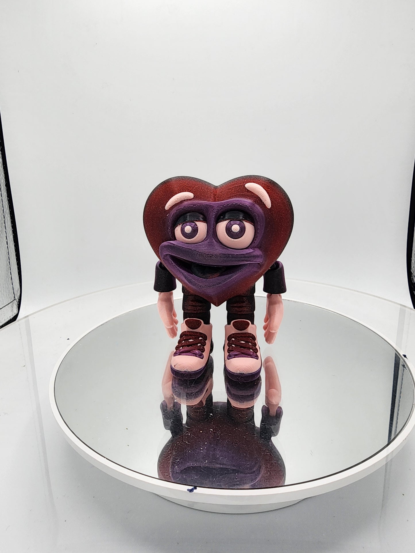 3D printed articulated Valentines Day Herbert the Heart.